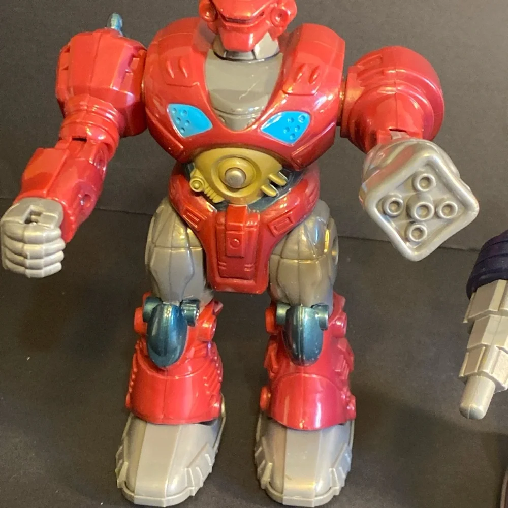 Hap P Kid M.A.R.S Motorized Attack Robots  Set Of 2 Moving Tested Working‎